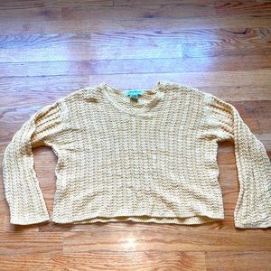 Yellow Eddie Bauer sweater